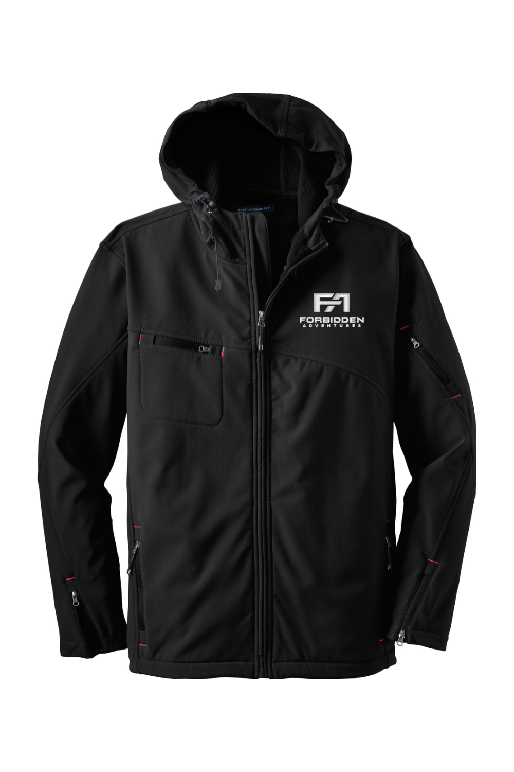 Textured Hooded Soft Shell Jacket