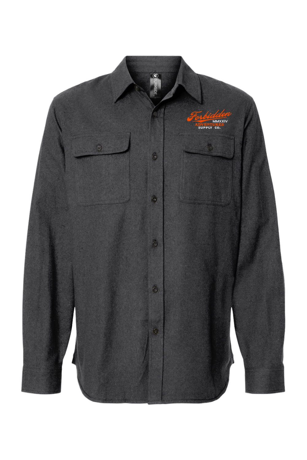MMXXIV Solid Long Sleeve Flannel Shirt