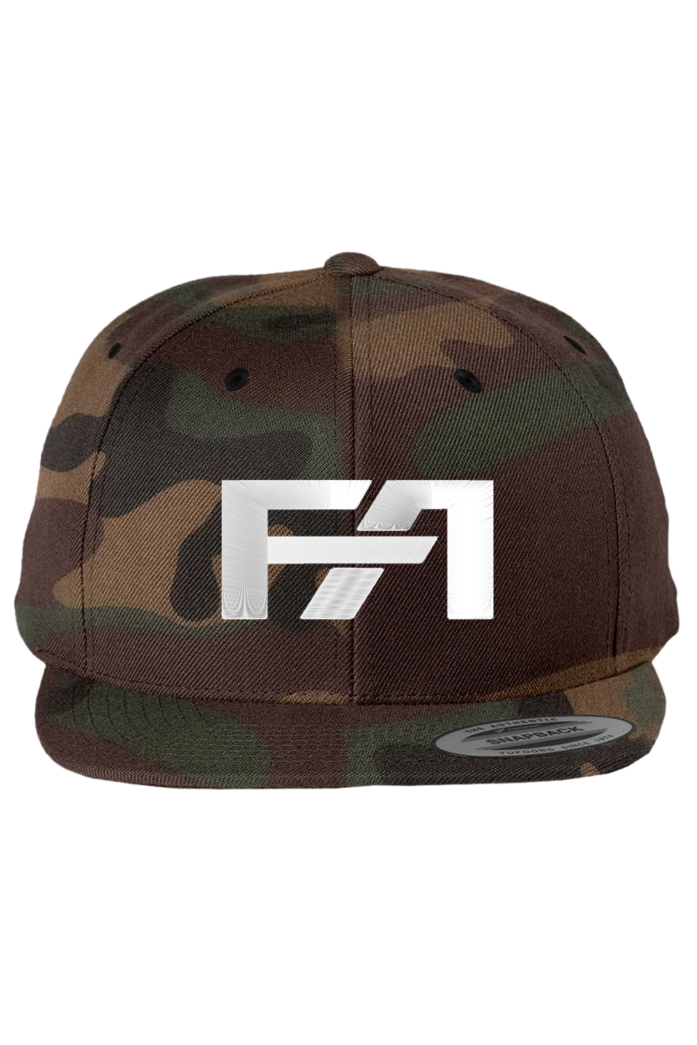 CAMO Flat Bill Snapback Cap